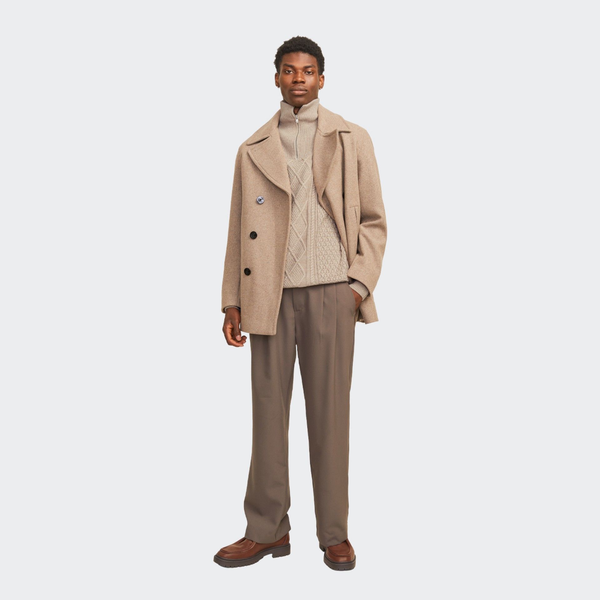 Camisola de gola alta com fecho Jack & Jones