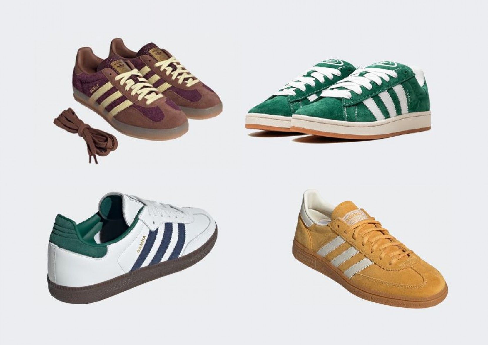Os 4 modelos da Adidas que no podem faltar no teu armrio: Samba, Campus, Gazelle e Spezial