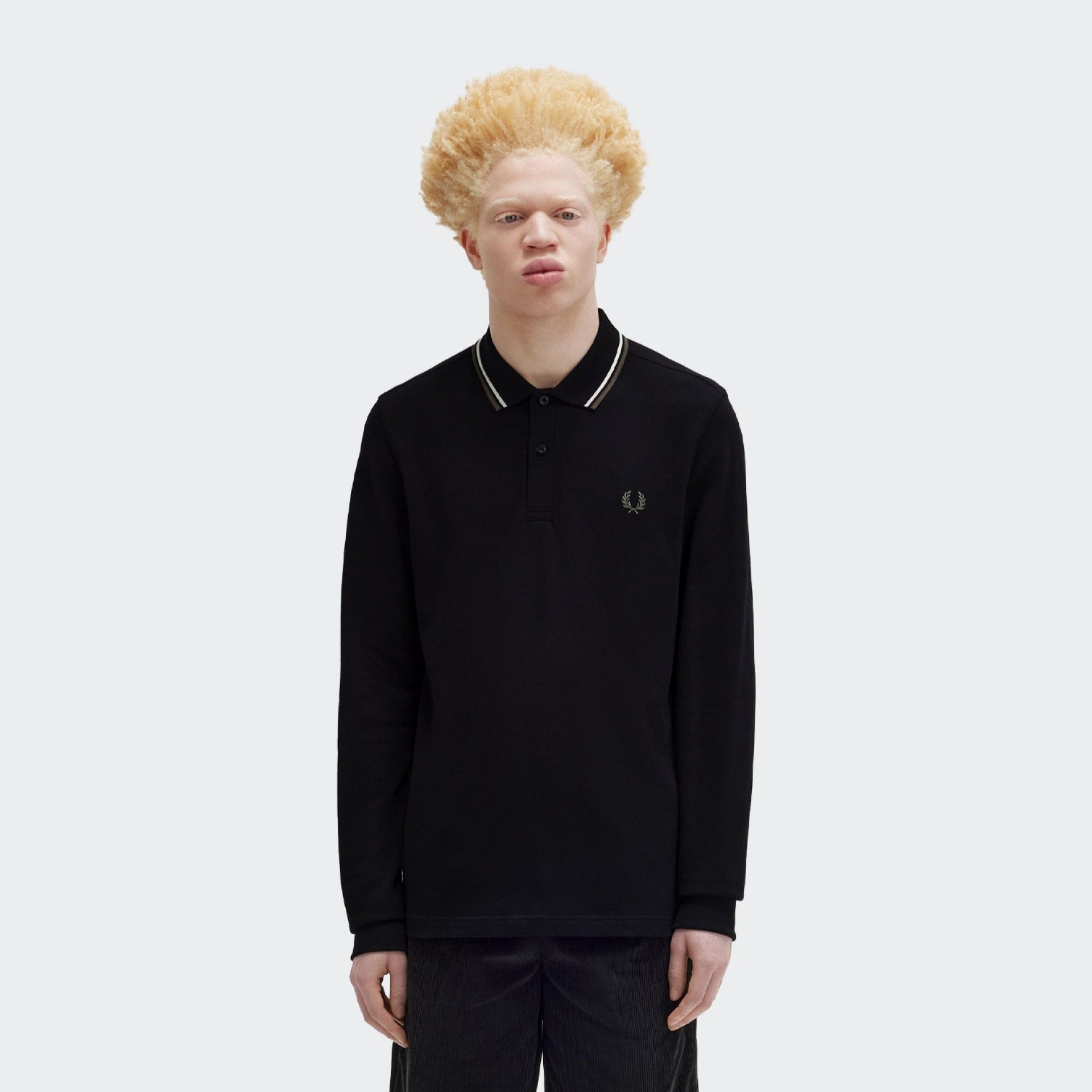 Polo de manga larga Fred Perry Twin Tipped