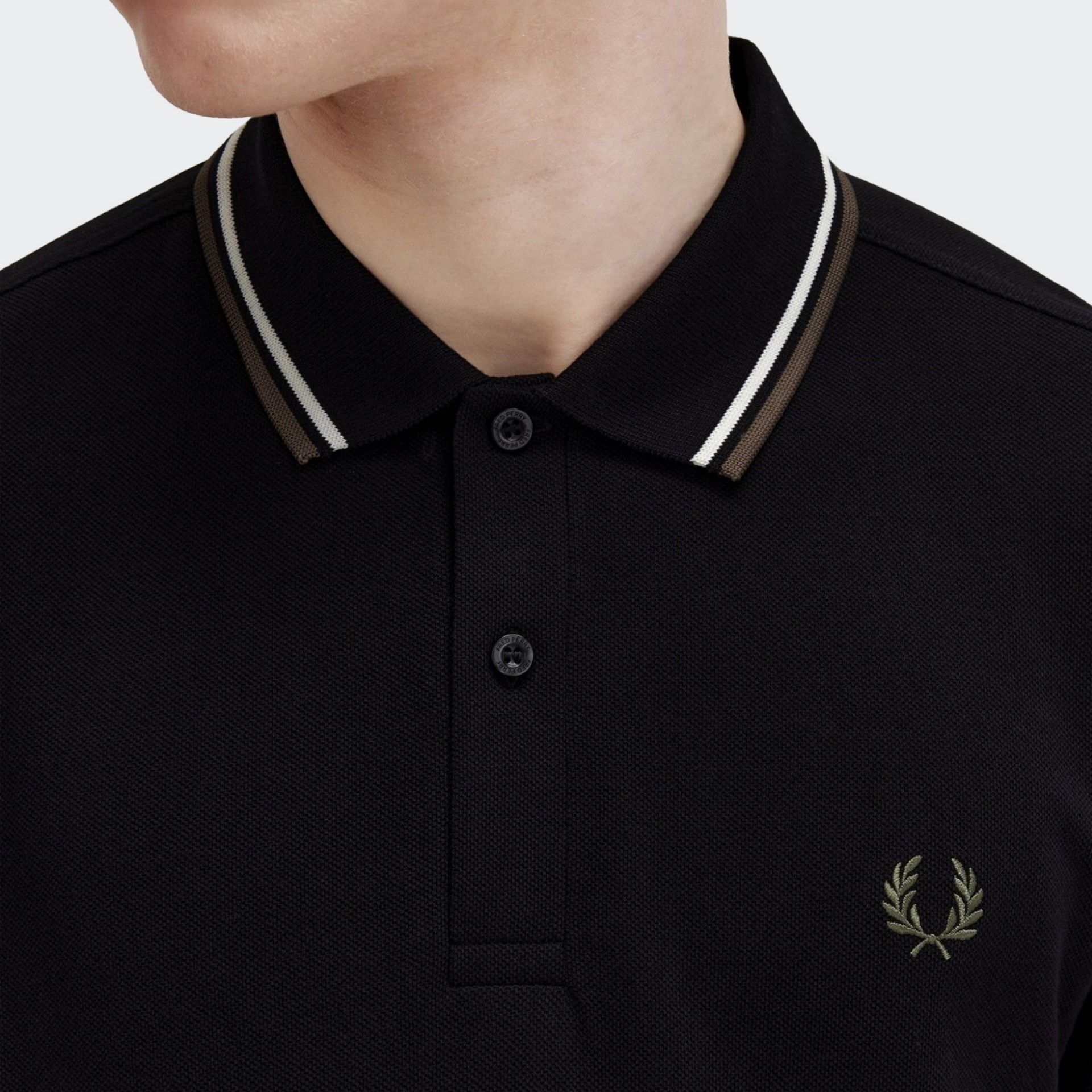 Polo de manga larga Fred Perry Twin Tipped