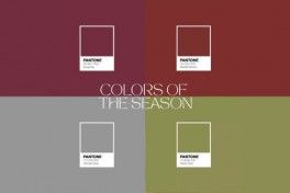 Descobre as cores desta estao: Burgundy, Olive, Cinzento e Castanho