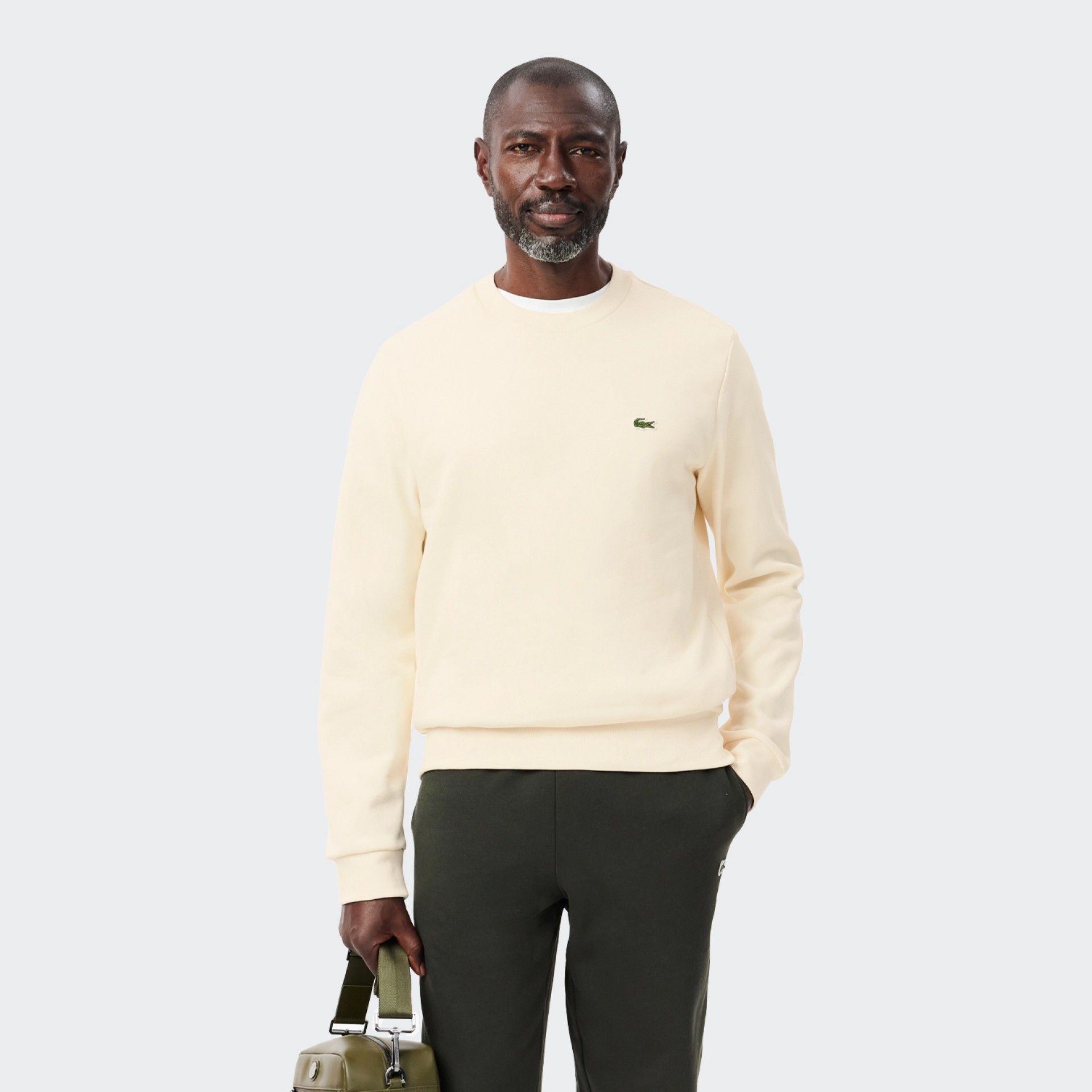 Sweatshirt de Felpa com Gola Redonda Lacoste