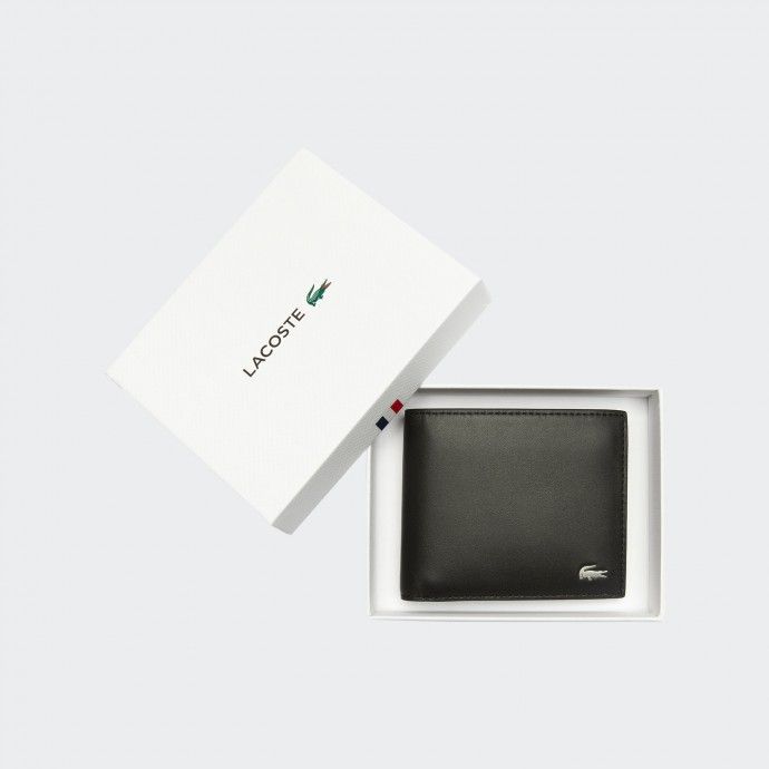 Cartera de piel Lacoste