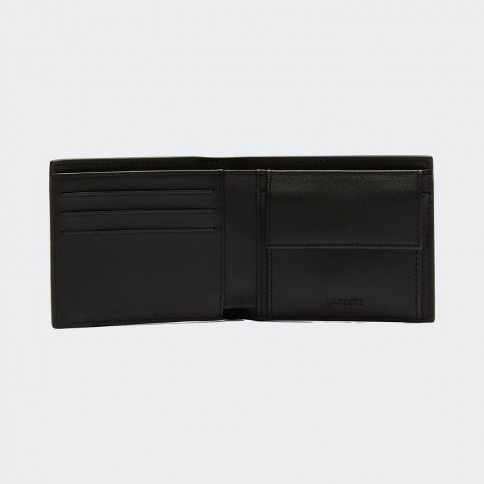 Cartera de piel Lacoste