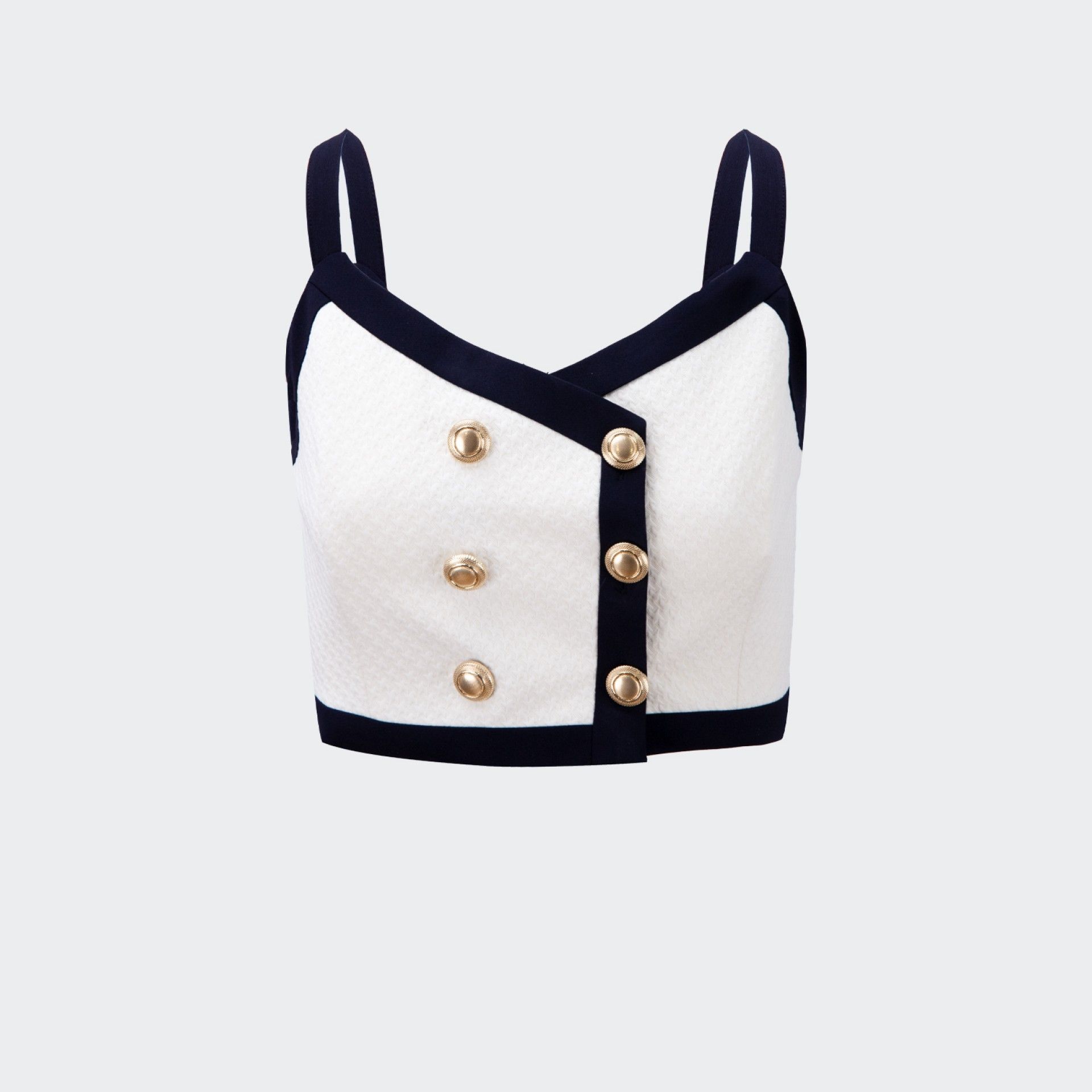 Top con tirantes y botones Fracomina