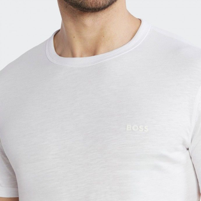 Boss - T-shirt avec logo brodé