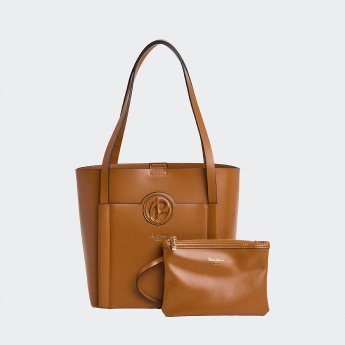 Mala Tote com logo Pepe Jeans