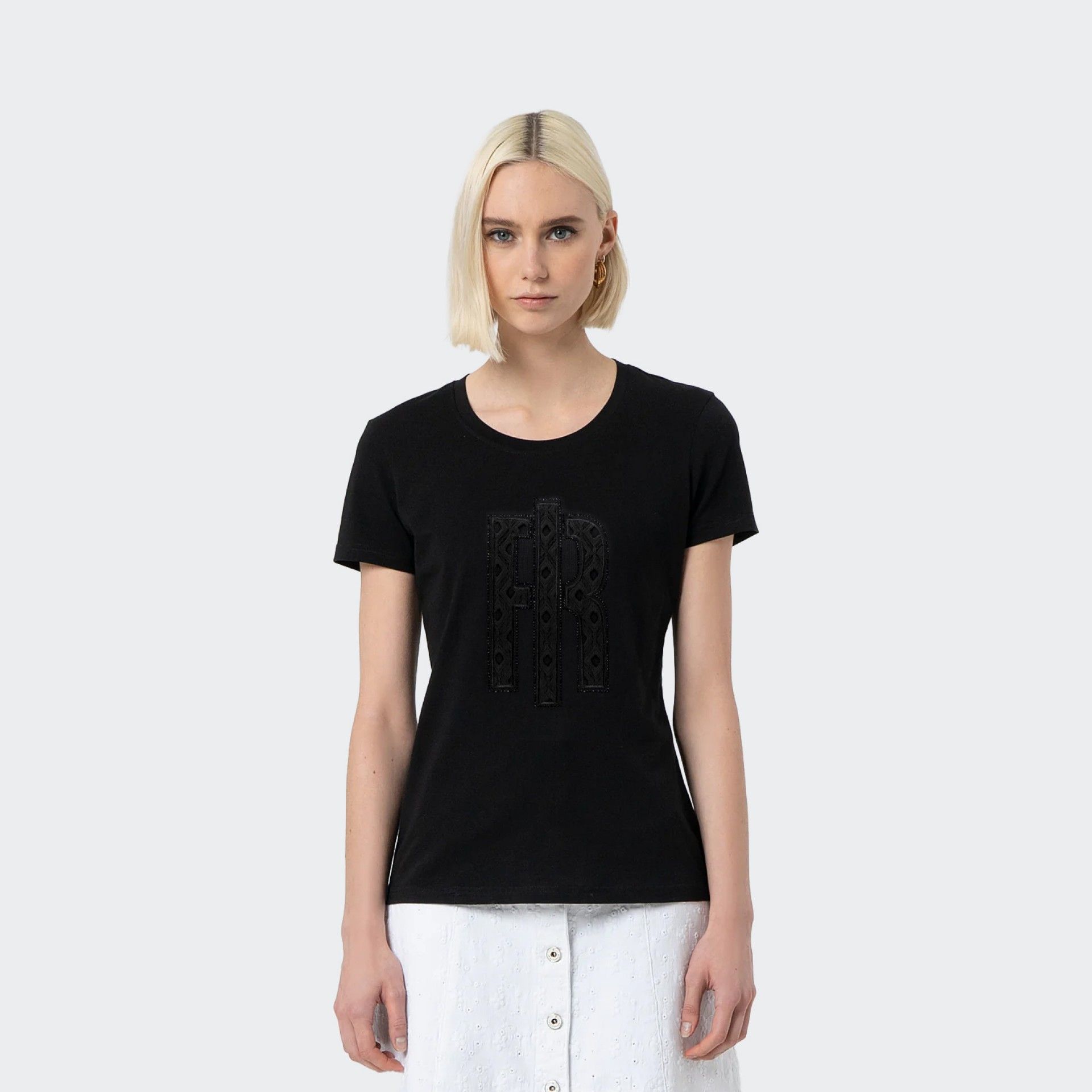Fracomina T-Shirt Regular Strass