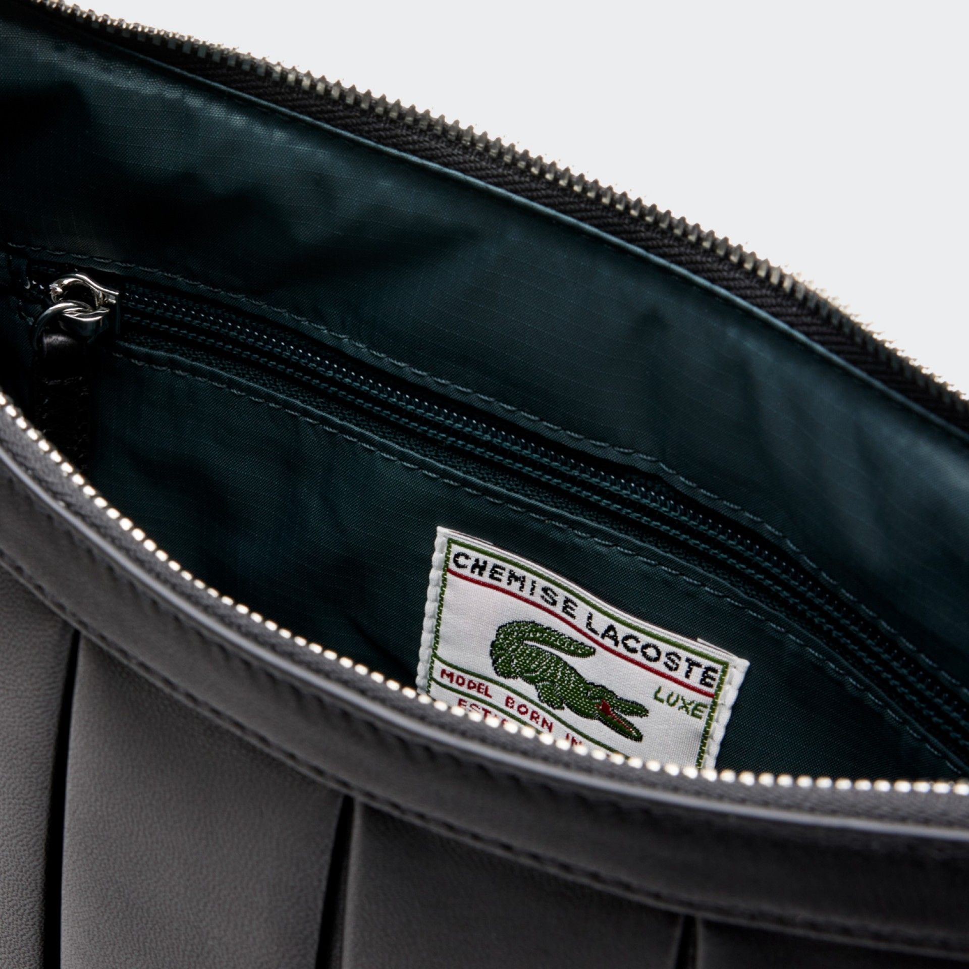 Lacoste Large Runway Lenglen Leather Handbag