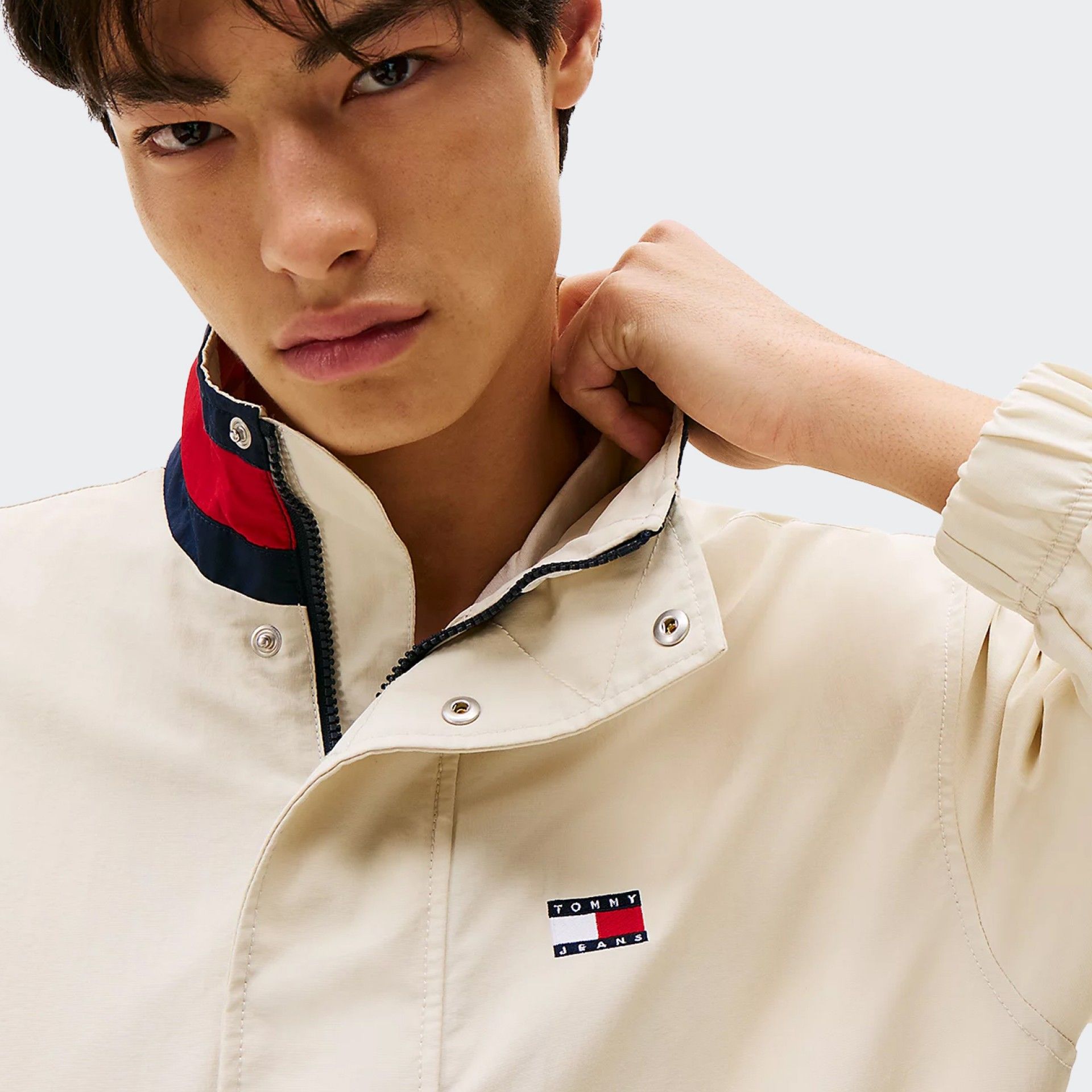 Chaqueta Tommy Jeans Colour-Blocked Beige