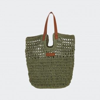 Alessia Massimo Military Green Shopper Bag