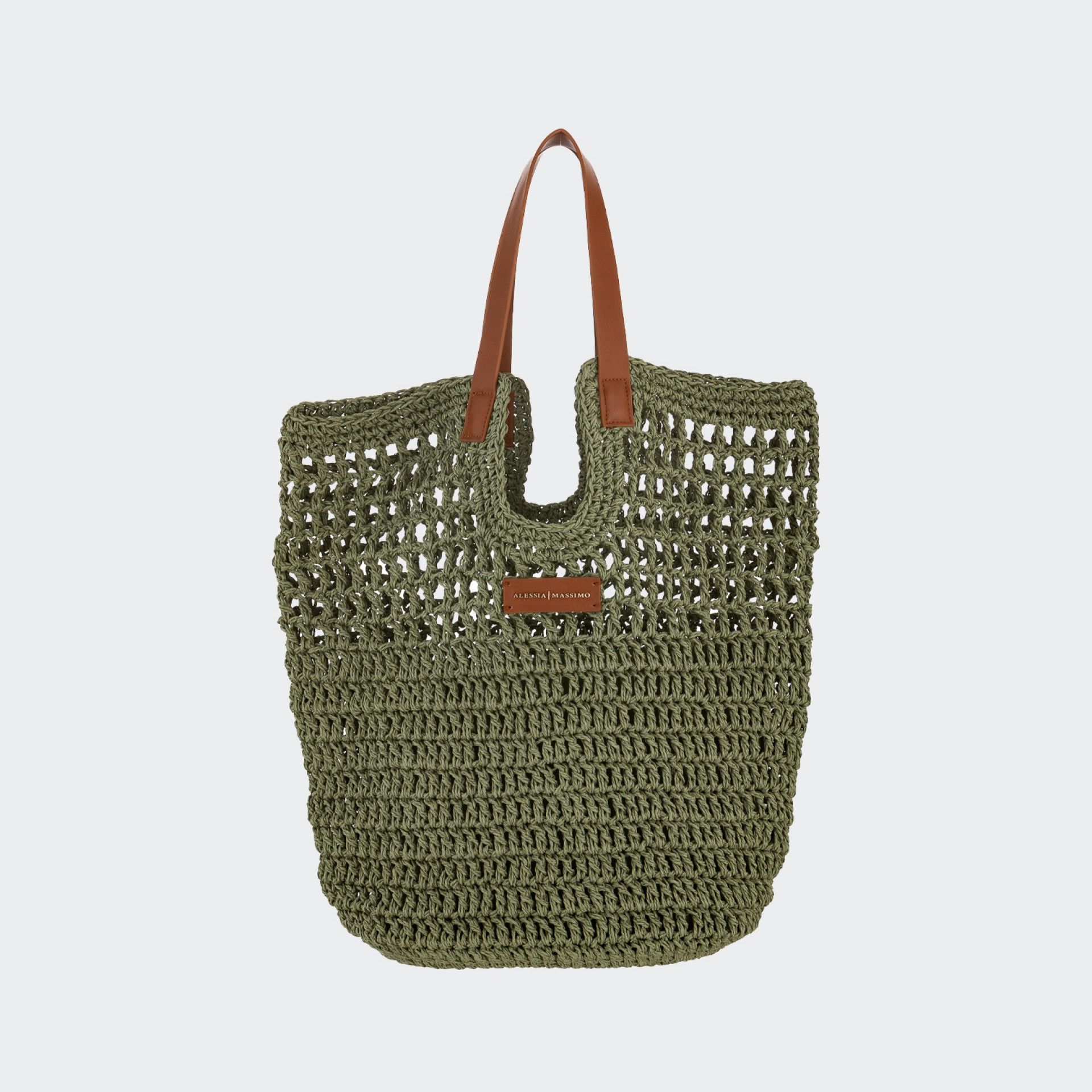 Alessia Massimo Military Green Sac à main