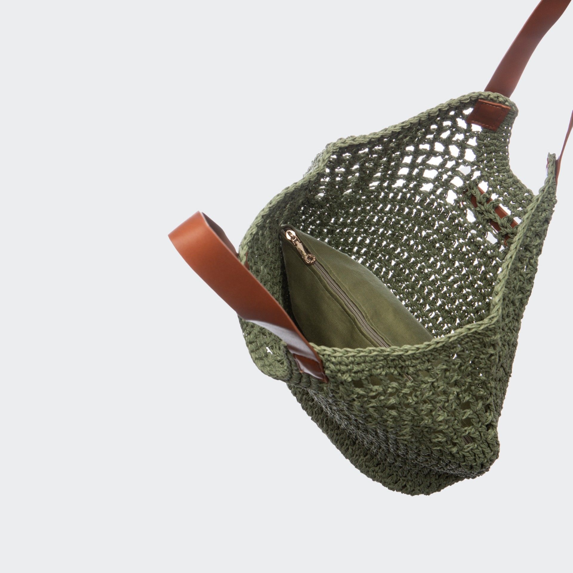 Alessia Massimo Military Green Sac à main