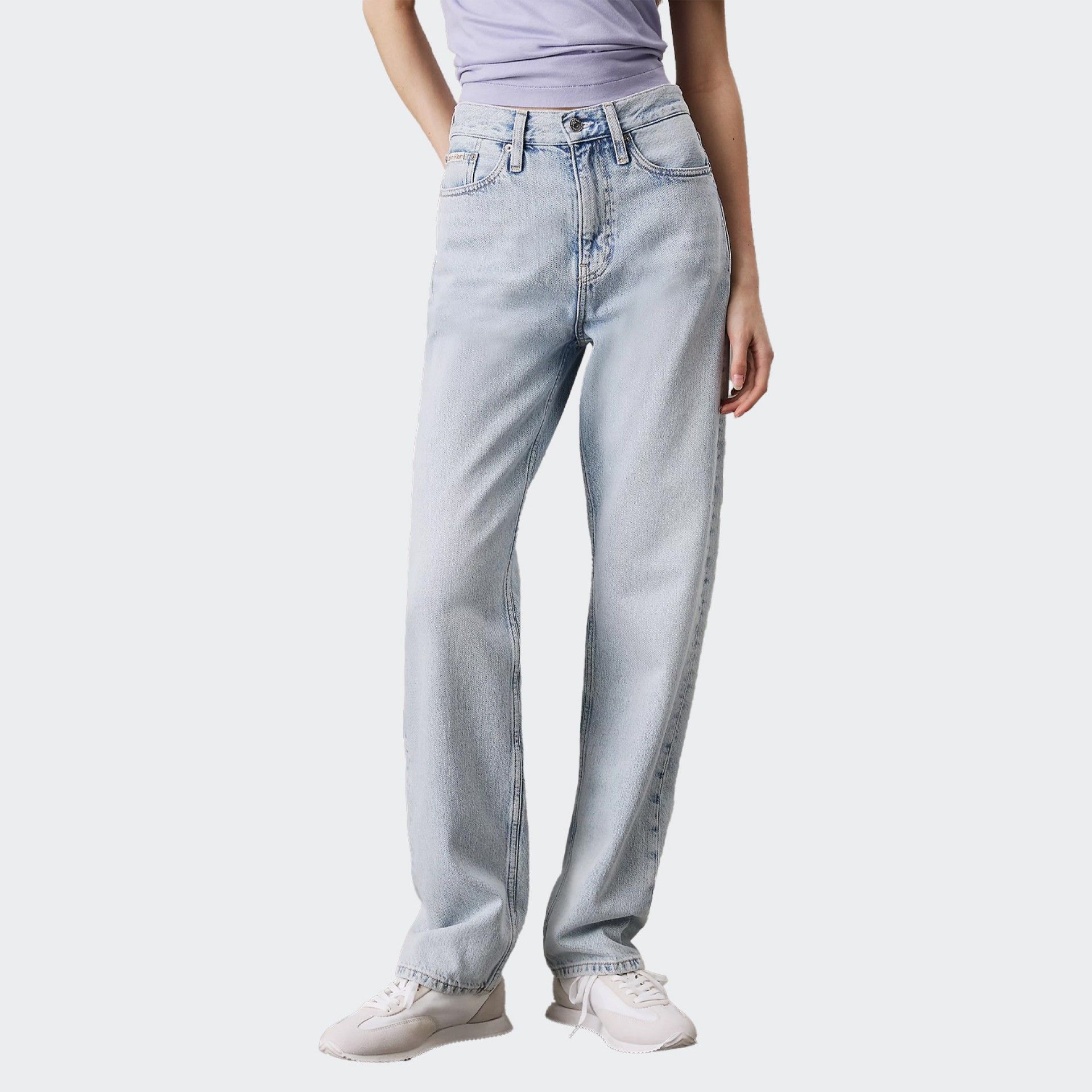 Jean Droit à Taille Haute Calvin Klein