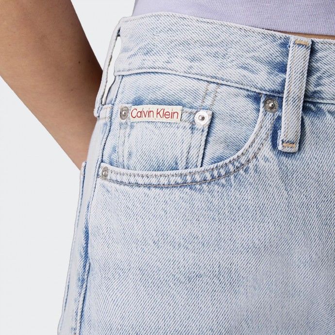High-Waisted Straight-Cut Jeans Calvin Klein