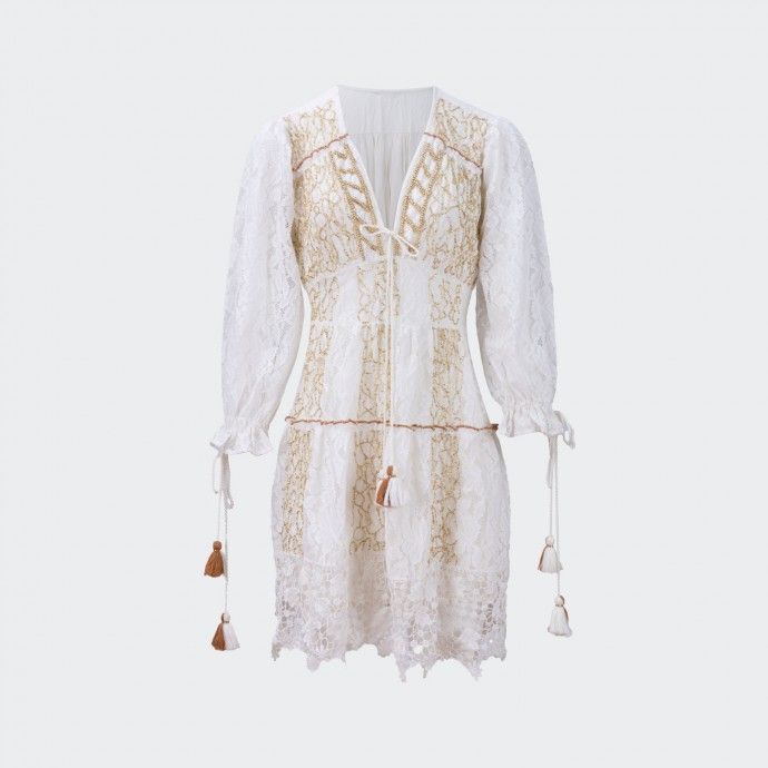 Vestido corto bohemio chic de Alessia Massimo