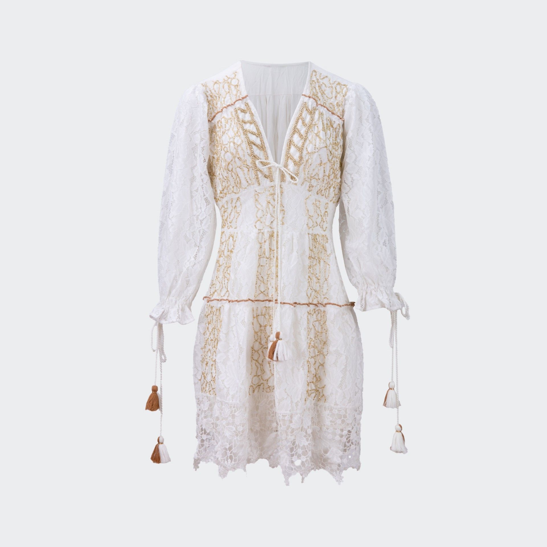 Vestido corto bohemio chic de Alessia Massimo