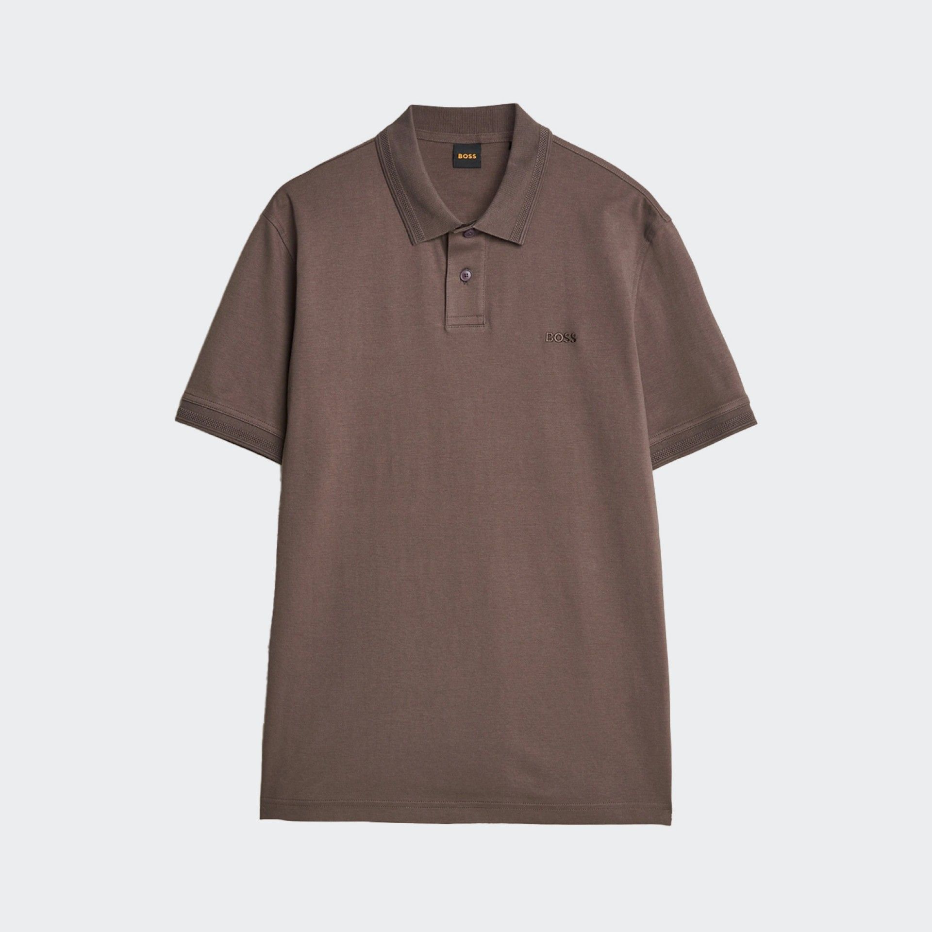 Polo de piqué de algodón Boss