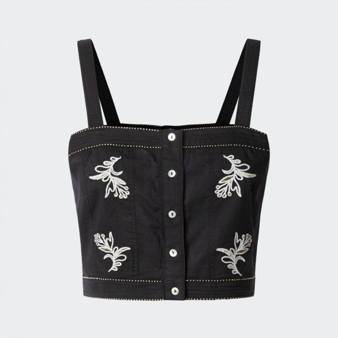 Pepe Jeans Embroidered Tank Top