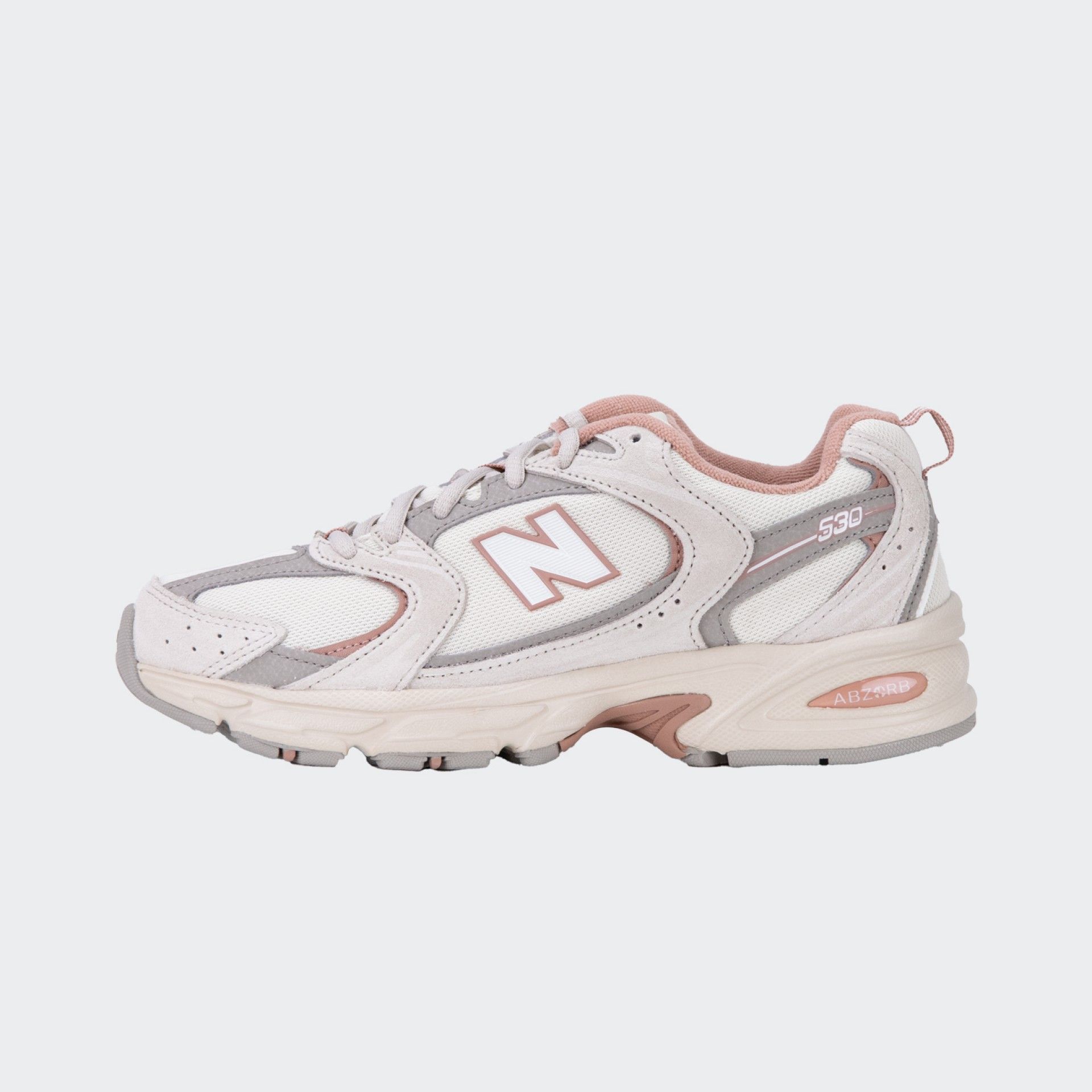 New Balance 530 Beige and Pink Sneakers