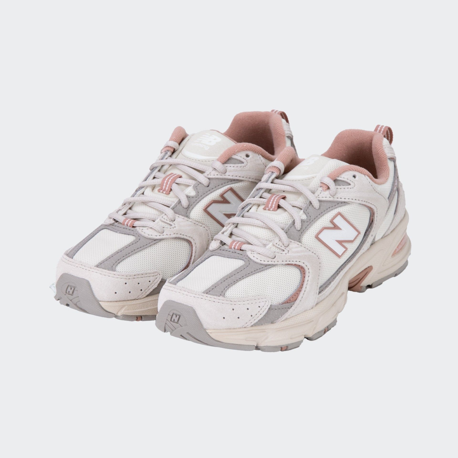 New Balance 530 Beige and Pink Sneakers