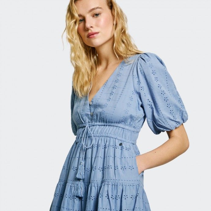 Pepe Jeans Short Flared Sleeve Dress