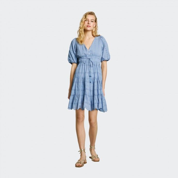Pepe Jeans Short Flared Sleeve Dress