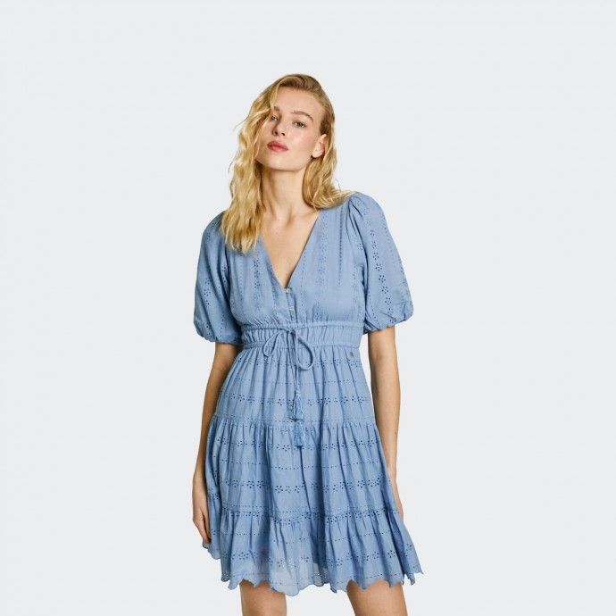 Pepe Jeans Short Flared Sleeve Dress