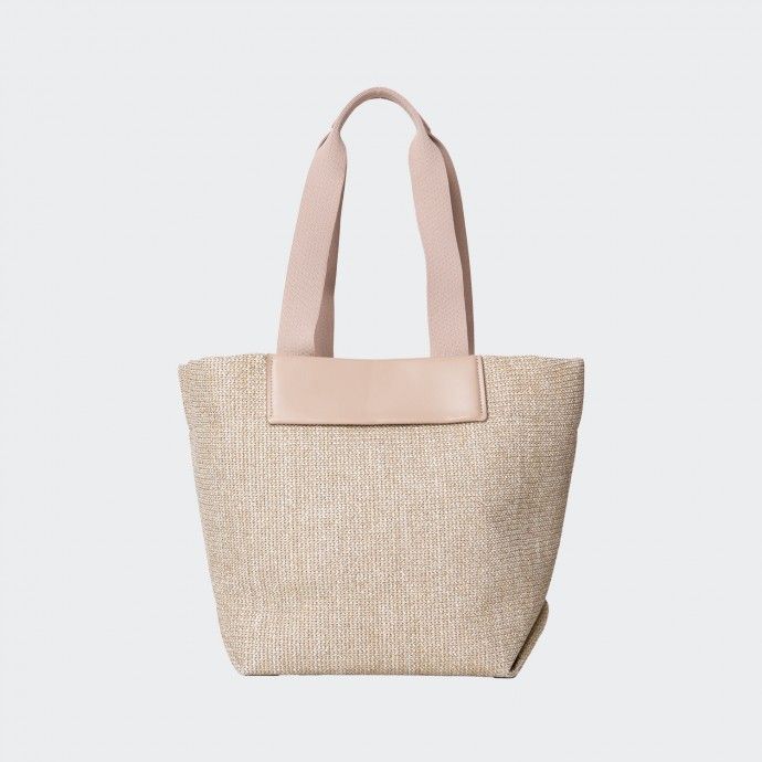 Bolso shopper de rafia de Calvin Klein