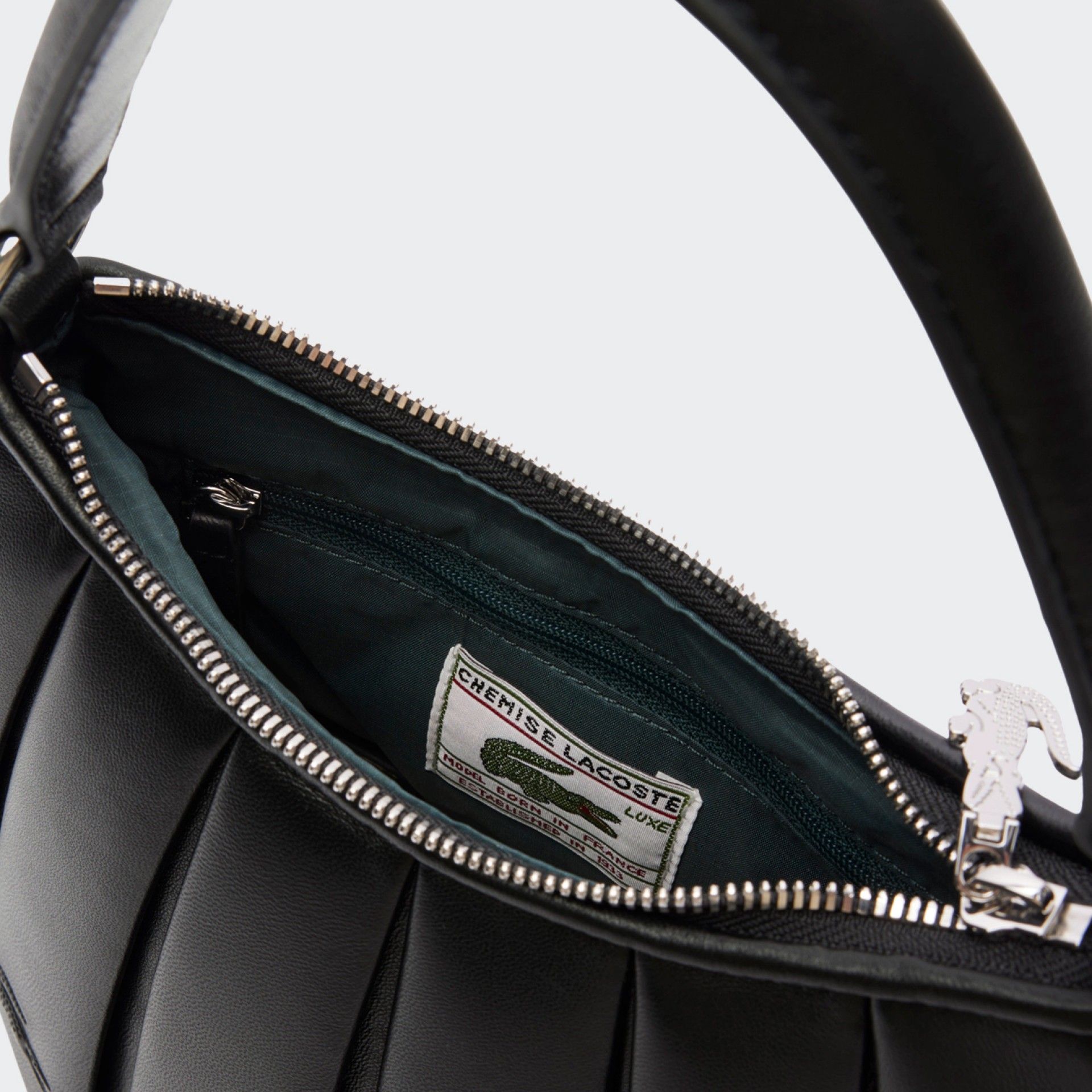 Lacoste Small Runway Lenglen Leather Handbag