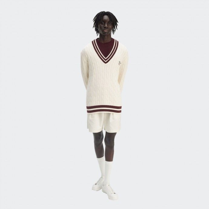 Fred Perry Braided Knit Tennis Sweatshirt