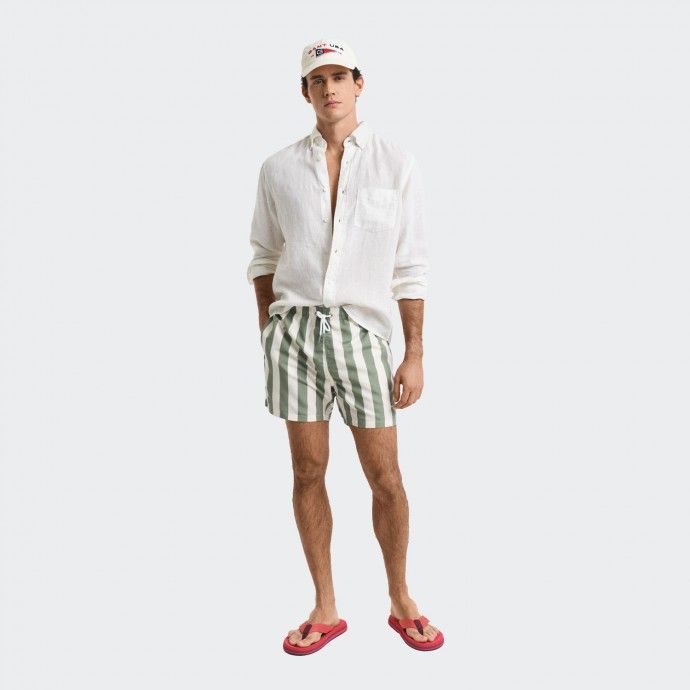Gant Block Striped Swimming Shorts