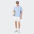 Camisa de Manga Corta a Rayas Lacoste