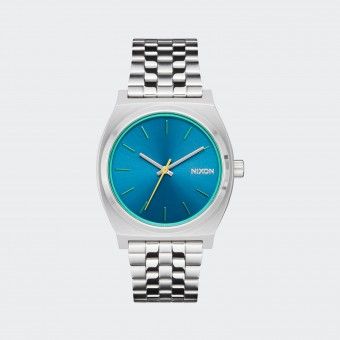 Relgio Nixon Time Teller Silver Byron Blue