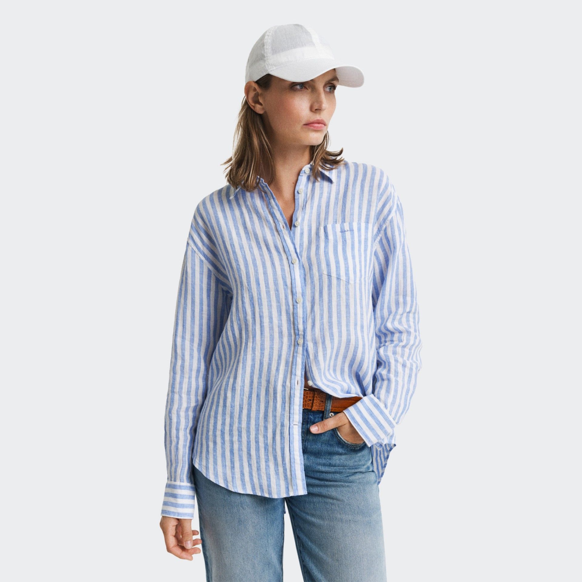 Camisa de Lino a Rayas Gant