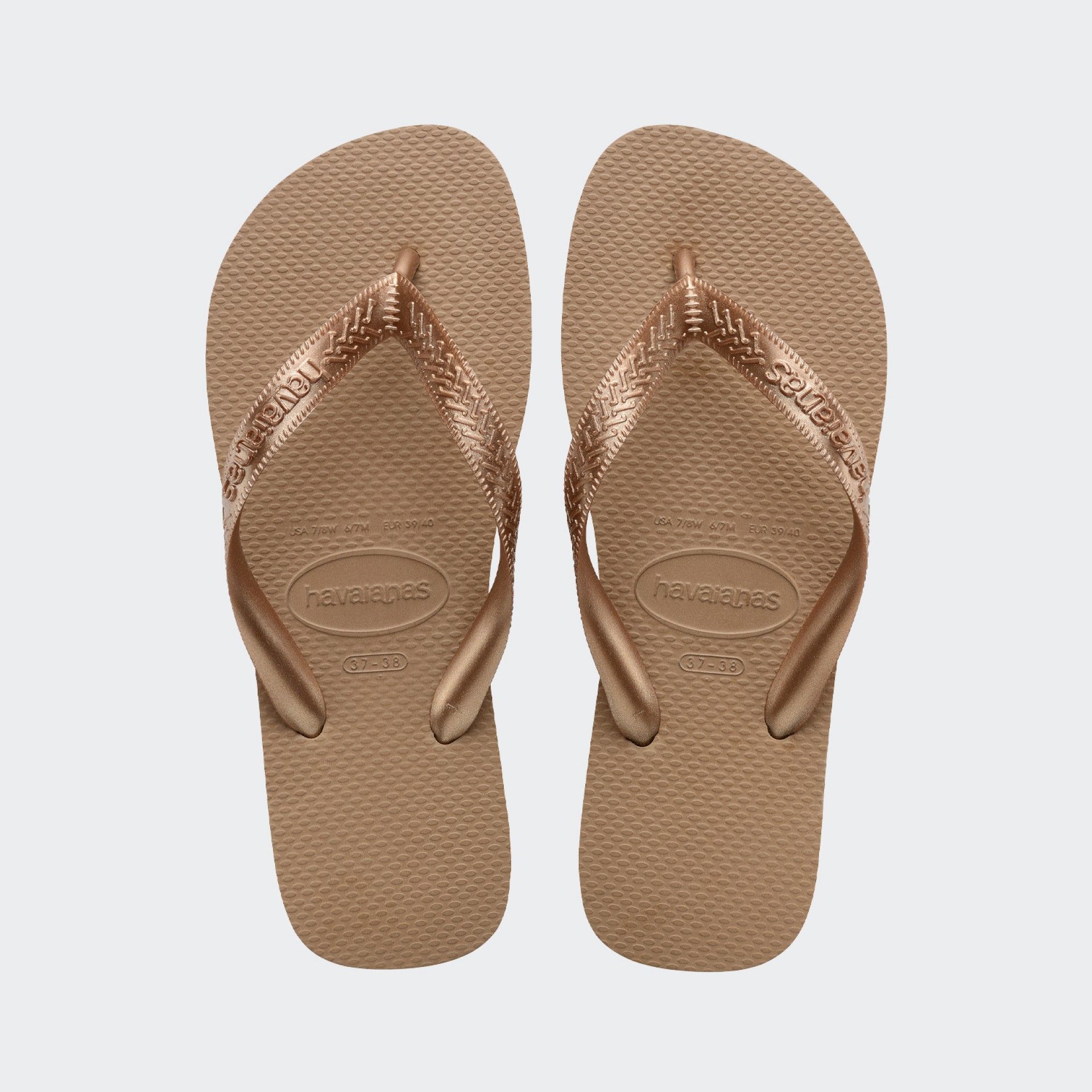 Chanclas Havaianas Top Strips Oro Rosa
