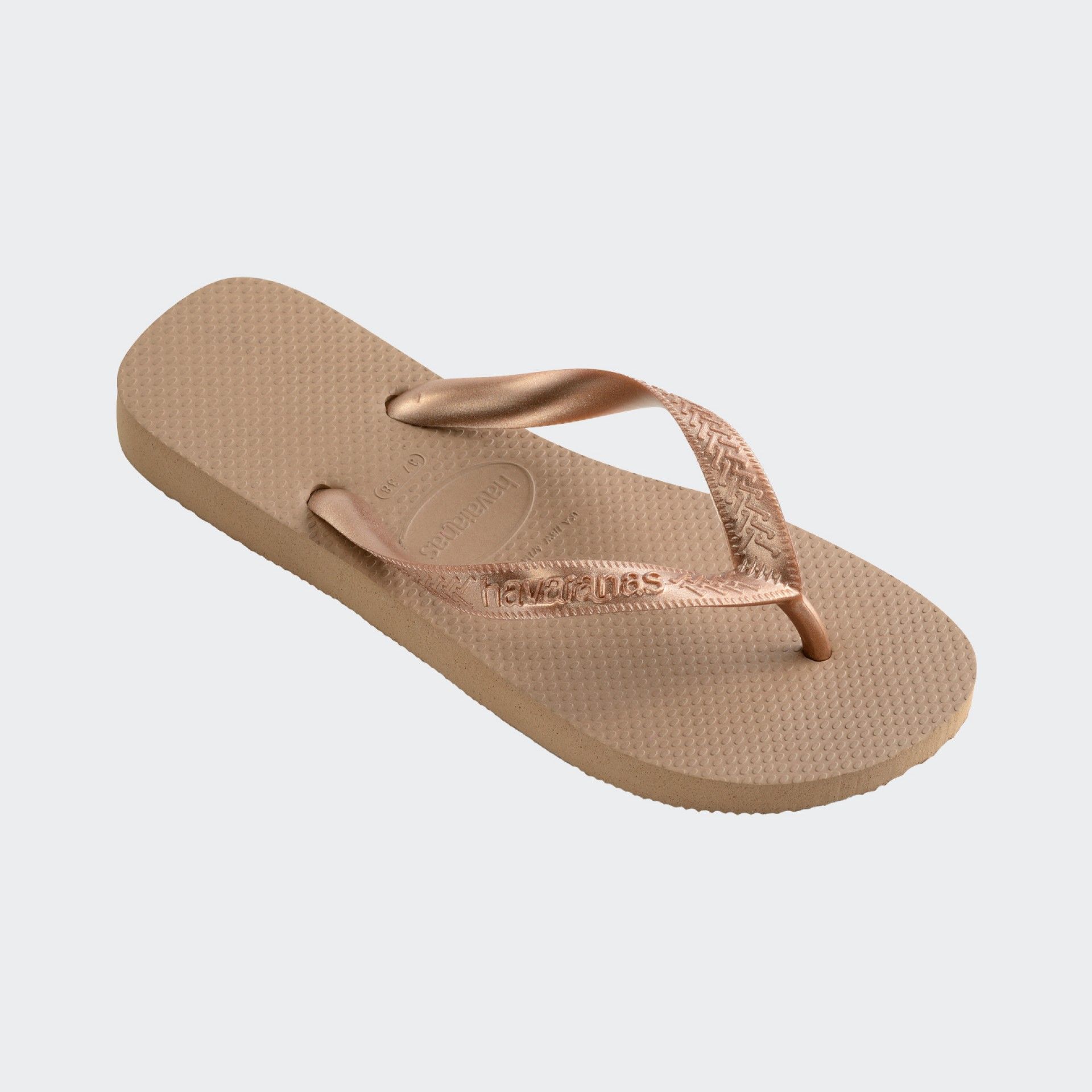 Chanclas Havaianas Top Strips Oro Rosa