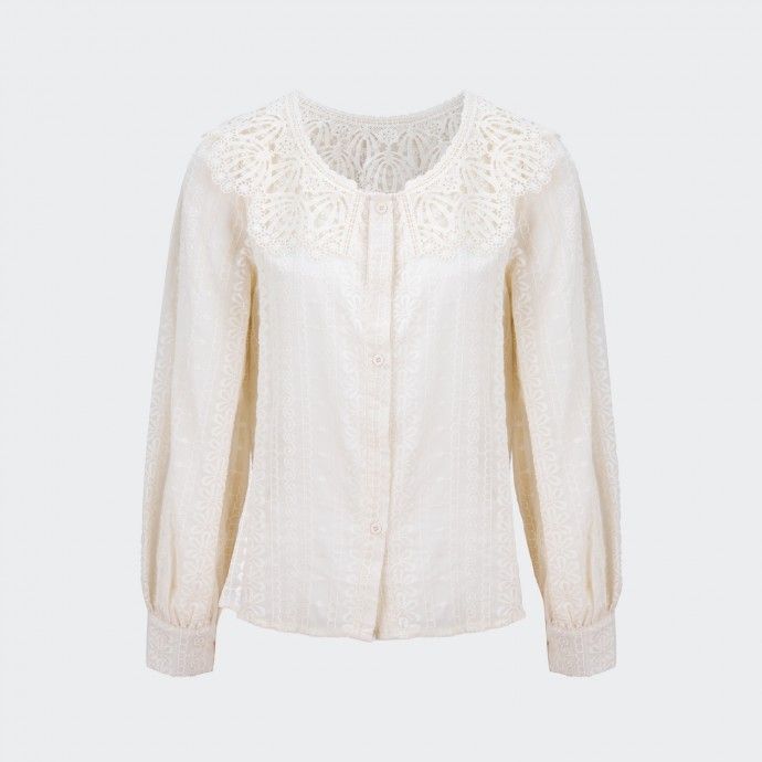 Camisa de Renda Pilar Polin Et Moi