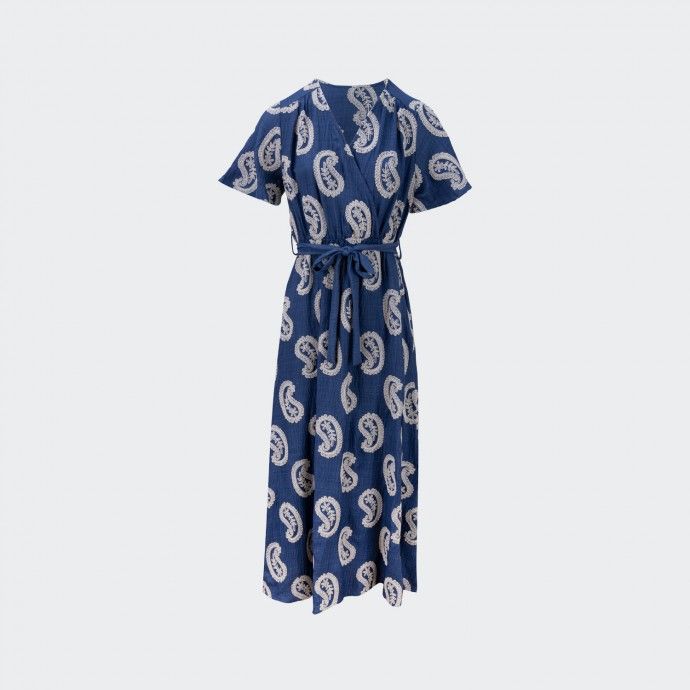 Vestido Bordado Paisley Ilse Polin Et Moi