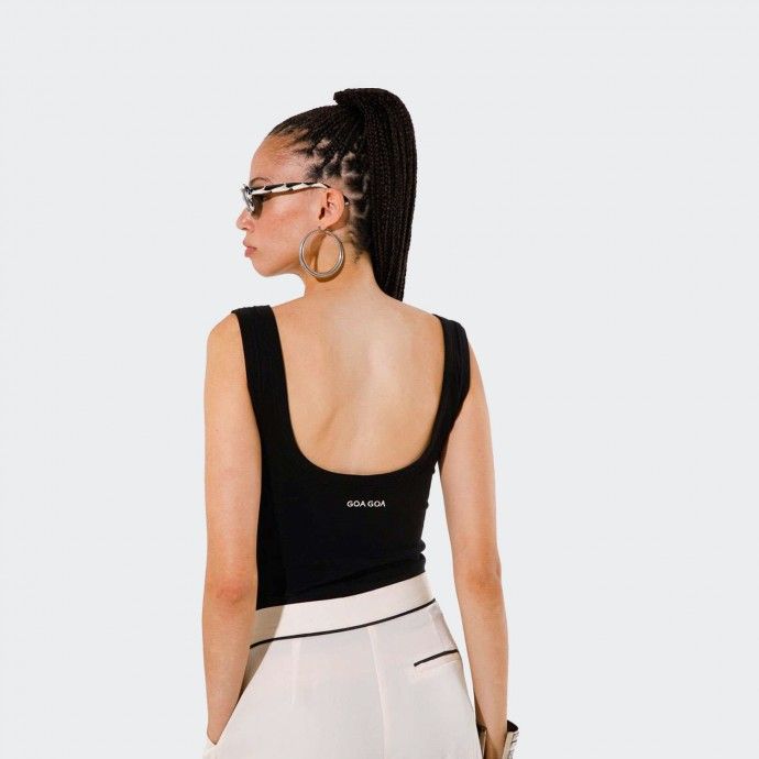 Top de Alas Jonathan Goa Goa Preto