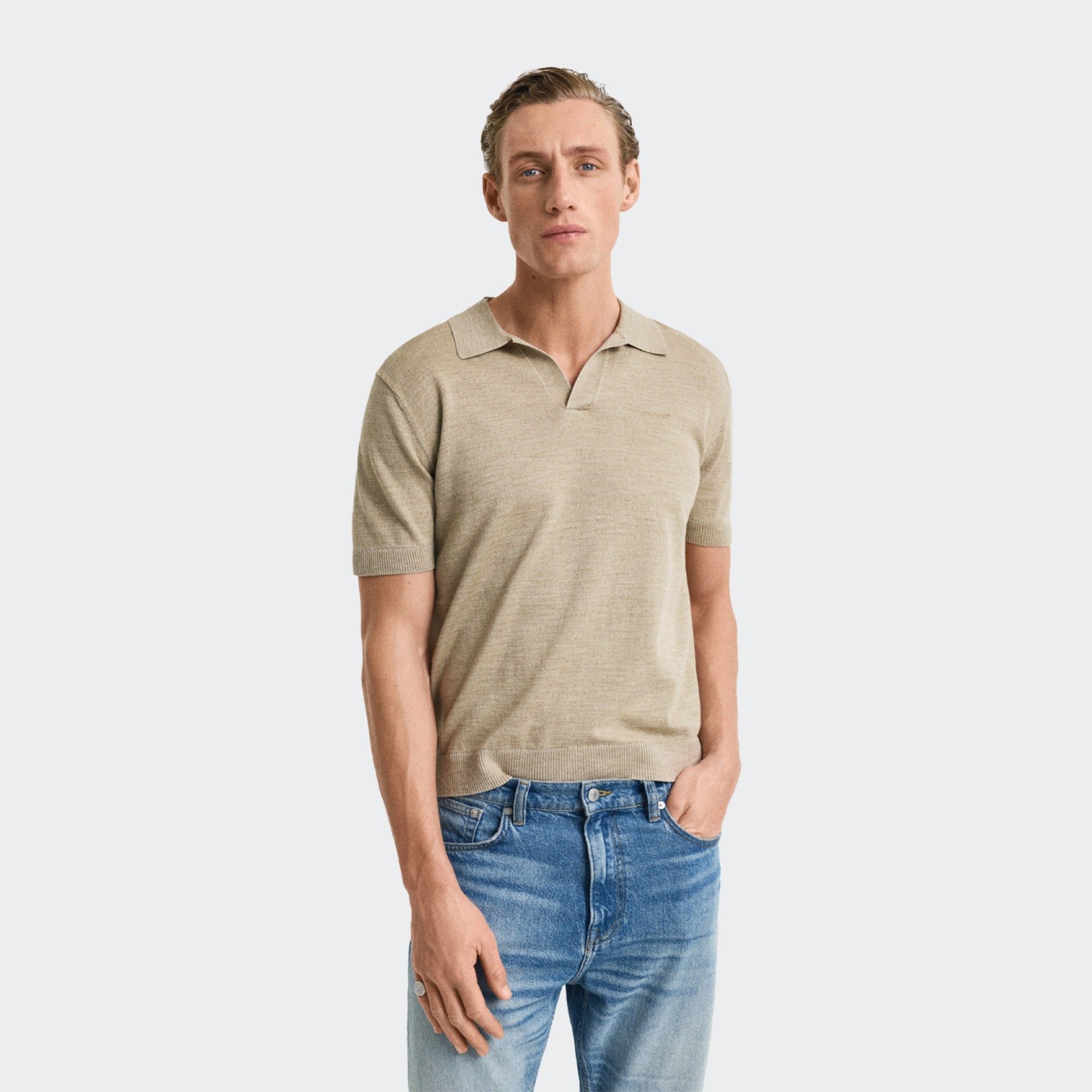 Gant Sunfaded Knitted Polo Shirt