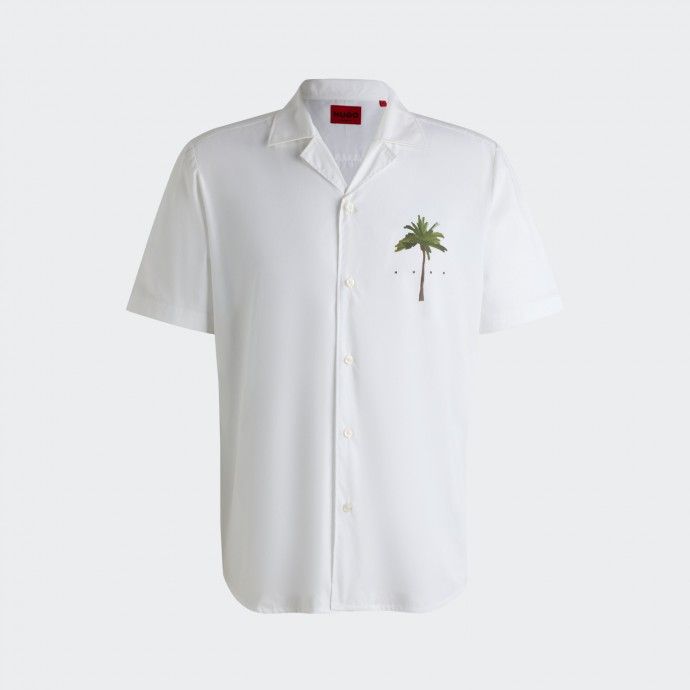 Camisa Estampada Relaxed Fit HUGO