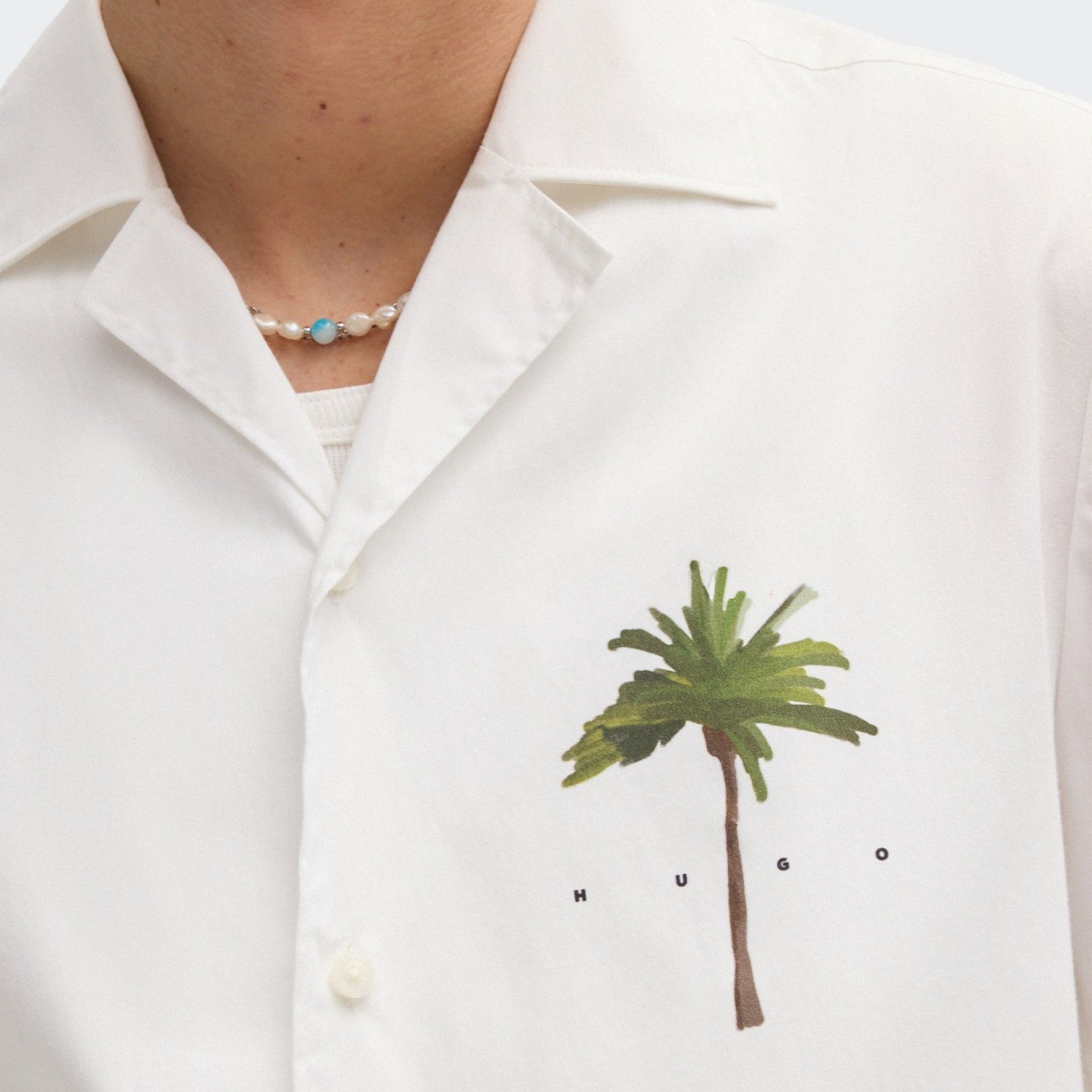 Camisa Estampada Relaxed Fit HUGO