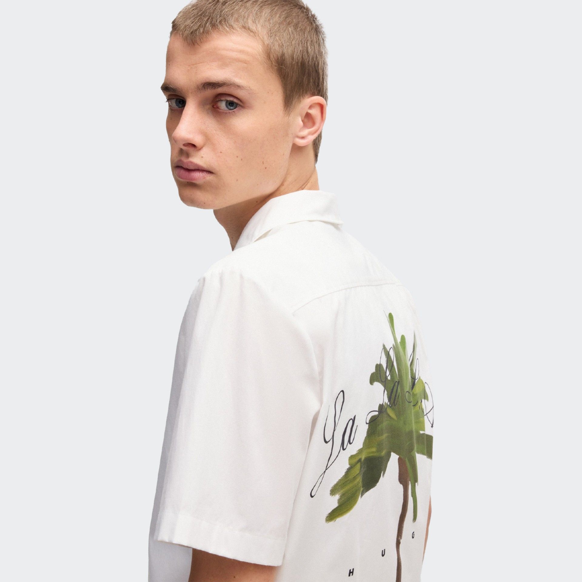 Camisa Estampada Relaxed Fit HUGO