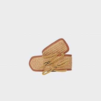 Cinto Raffia Karl Lagerfeld