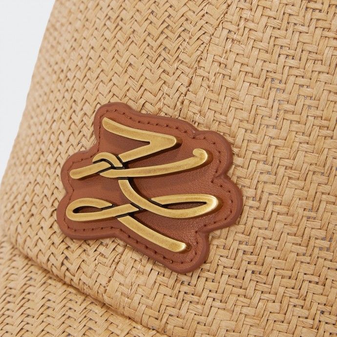 Cap K/Autograph Straw Raffia Karl Lagerfeld