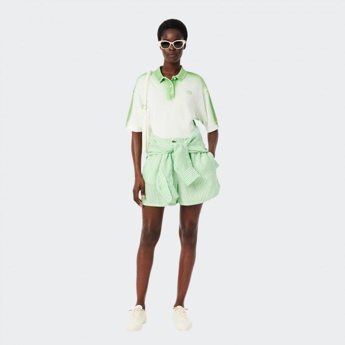 Lacoste Striped Linen Shorts