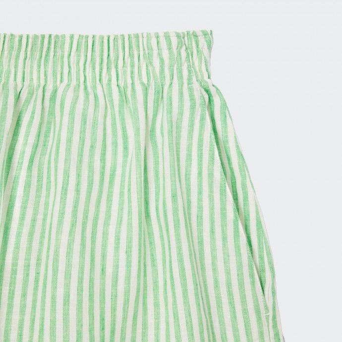 Lacoste Striped Linen Shorts