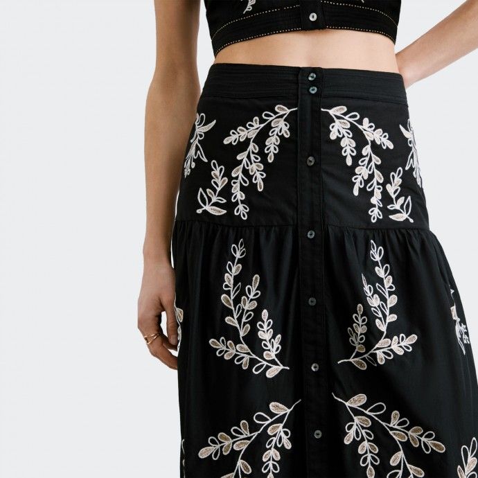 Falda Midi Negra Pepe Jeans