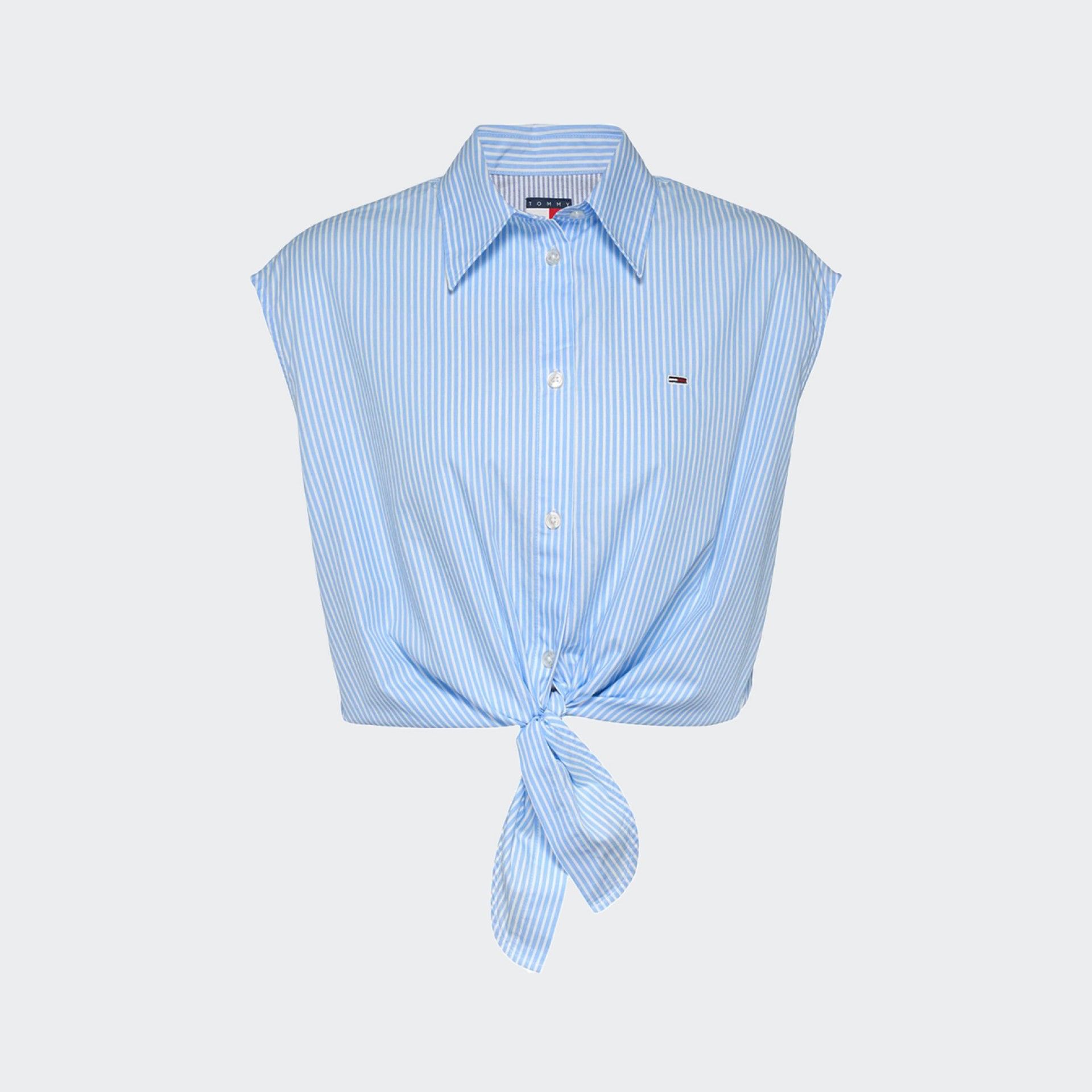 Tommy Jeans Poplin Cropped Shirt